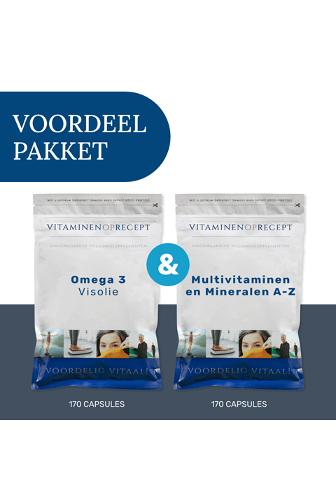Voordeelpakket Multivitaminen + Omega-3
