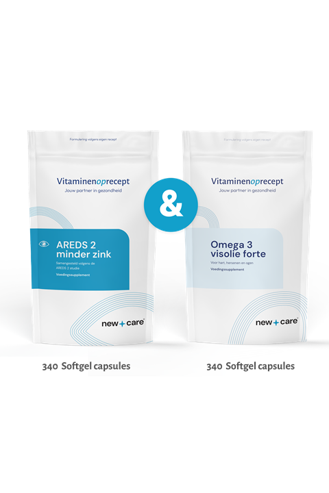 Voordeelpakket Areds 2 Minder Zink + Omega-3
